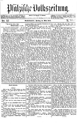 Pfälzische Volkszeitung Freitag 16. Mai 1873