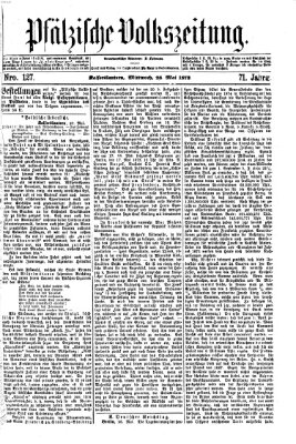 Pfälzische Volkszeitung Mittwoch 28. Mai 1873