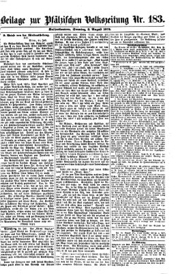 Pfälzische Volkszeitung Sonntag 3. August 1873