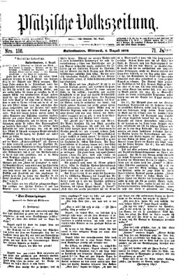 Pfälzische Volkszeitung Mittwoch 6. August 1873