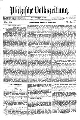 Pfälzische Volkszeitung Samstag 9. August 1873