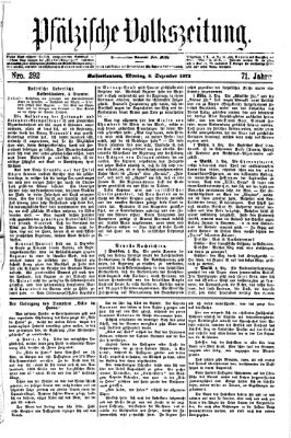 Pfälzische Volkszeitung Montag 8. Dezember 1873