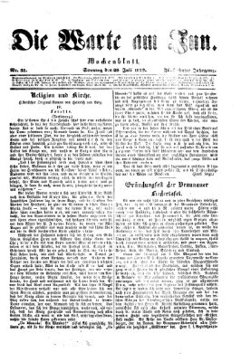 Die Warte am Inn Sonntag 28. Juli 1872