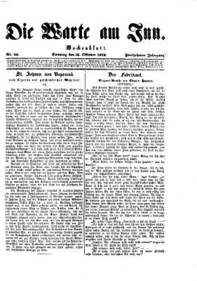 Die Warte am Inn Sonntag 13. Oktober 1872