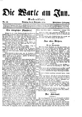 Die Warte am Inn Sonntag 3. November 1872