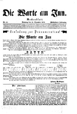 Die Warte am Inn Sonntag 15. Dezember 1872