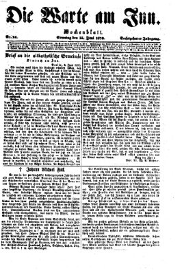 Die Warte am Inn Sonntag 15. Juni 1873