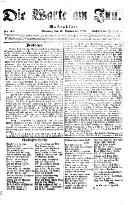 Die Warte am Inn Sonntag 14. September 1873