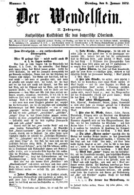 Wendelstein Dienstag 9. Januar 1872