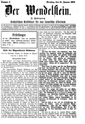 Wendelstein Dienstag 16. Januar 1872