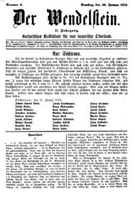 Wendelstein Samstag 20. Januar 1872