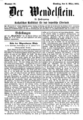 Wendelstein Samstag 2. März 1872