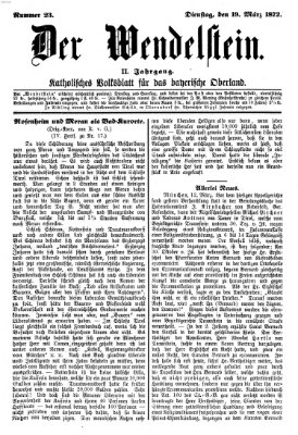 Wendelstein Dienstag 19. März 1872