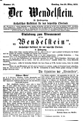 Wendelstein Samstag 23. März 1872