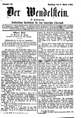 Wendelstein Samstag 6. April 1872