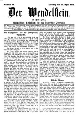 Wendelstein Dienstag 23. April 1872