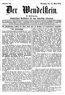 Wendelstein Dienstag 14. Mai 1872