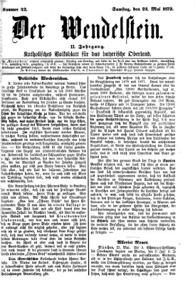 Wendelstein Samstag 25. Mai 1872