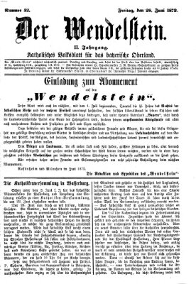 Wendelstein Freitag 28. Juni 1872