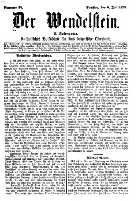 Wendelstein Samstag 6. Juli 1872