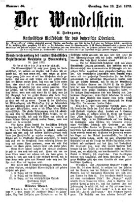 Wendelstein Samstag 13. Juli 1872