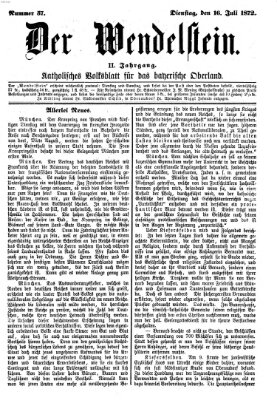 Wendelstein Dienstag 16. Juli 1872