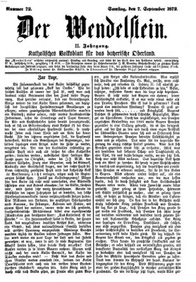 Wendelstein Samstag 7. September 1872