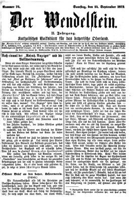 Wendelstein Samstag 14. September 1872