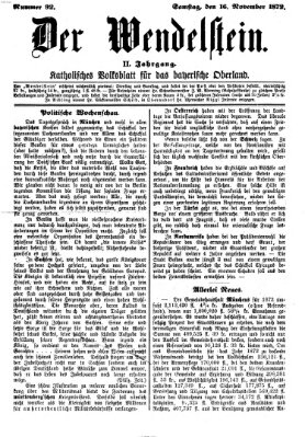 Wendelstein Samstag 16. November 1872