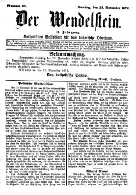 Wendelstein Samstag 23. November 1872