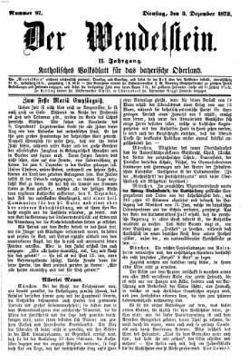 Wendelstein Dienstag 3. Dezember 1872