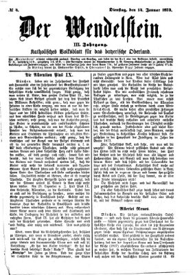 Wendelstein Dienstag 14. Januar 1873