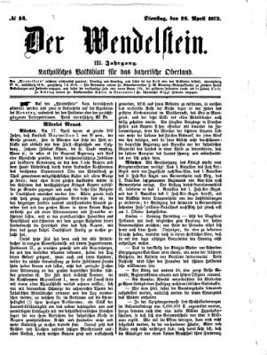 Wendelstein Dienstag 29. April 1873