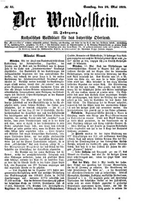 Wendelstein Samstag 24. Mai 1873