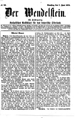 Wendelstein Samstag 7. Juni 1873