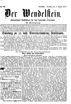 Wendelstein Samstag 2. August 1873