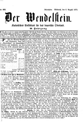 Wendelstein Mittwoch 6. August 1873