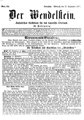 Wendelstein Mittwoch 17. September 1873