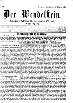 Wendelstein Samstag 4. Oktober 1873