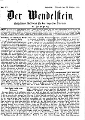 Wendelstein Mittwoch 29. Oktober 1873