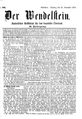 Wendelstein Samstag 15. November 1873