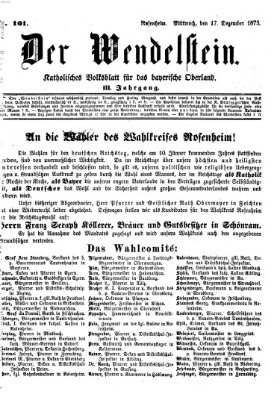 Wendelstein Mittwoch 17. Dezember 1873