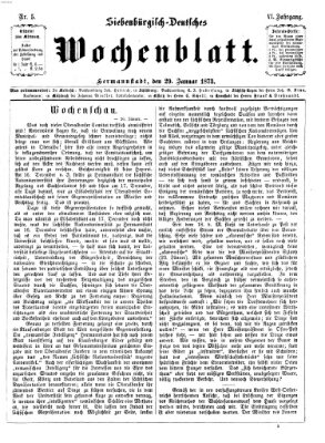 Siebenbürgisch-deutsches Wochenblatt Mittwoch 29. Januar 1873