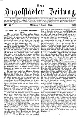 Neue Ingolstädter Zeitung Mittwoch 7. August 1872