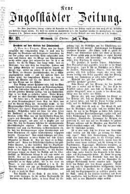 Neue Ingolstädter Zeitung Mittwoch 23. Oktober 1872