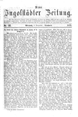 Neue Ingolstädter Zeitung Mittwoch 6. November 1872