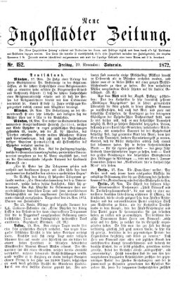 Neue Ingolstädter Zeitung Freitag 29. November 1872