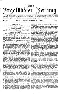 Neue Ingolstädter Zeitung Freitag 7. Februar 1873