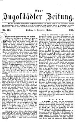 Neue Ingolstädter Zeitung Freitag 12. September 1873