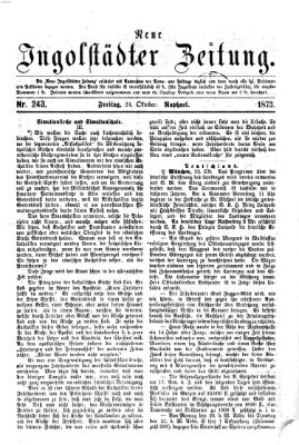 Neue Ingolstädter Zeitung Freitag 24. Oktober 1873